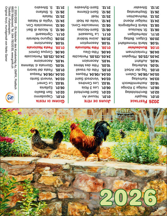 Pocketkalender Farbenspiel 2026