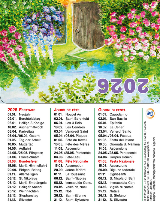 Pocketkalender Holztor 2026