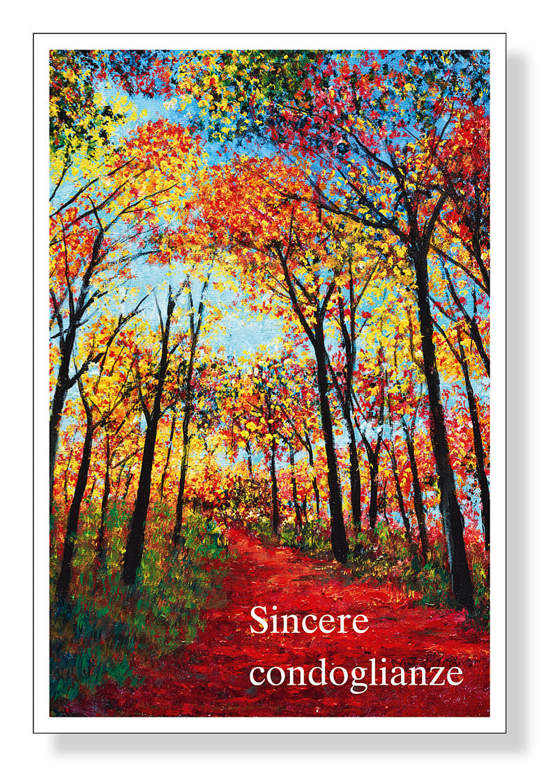 Cartes de condoléances «Sincère condoléances» 
